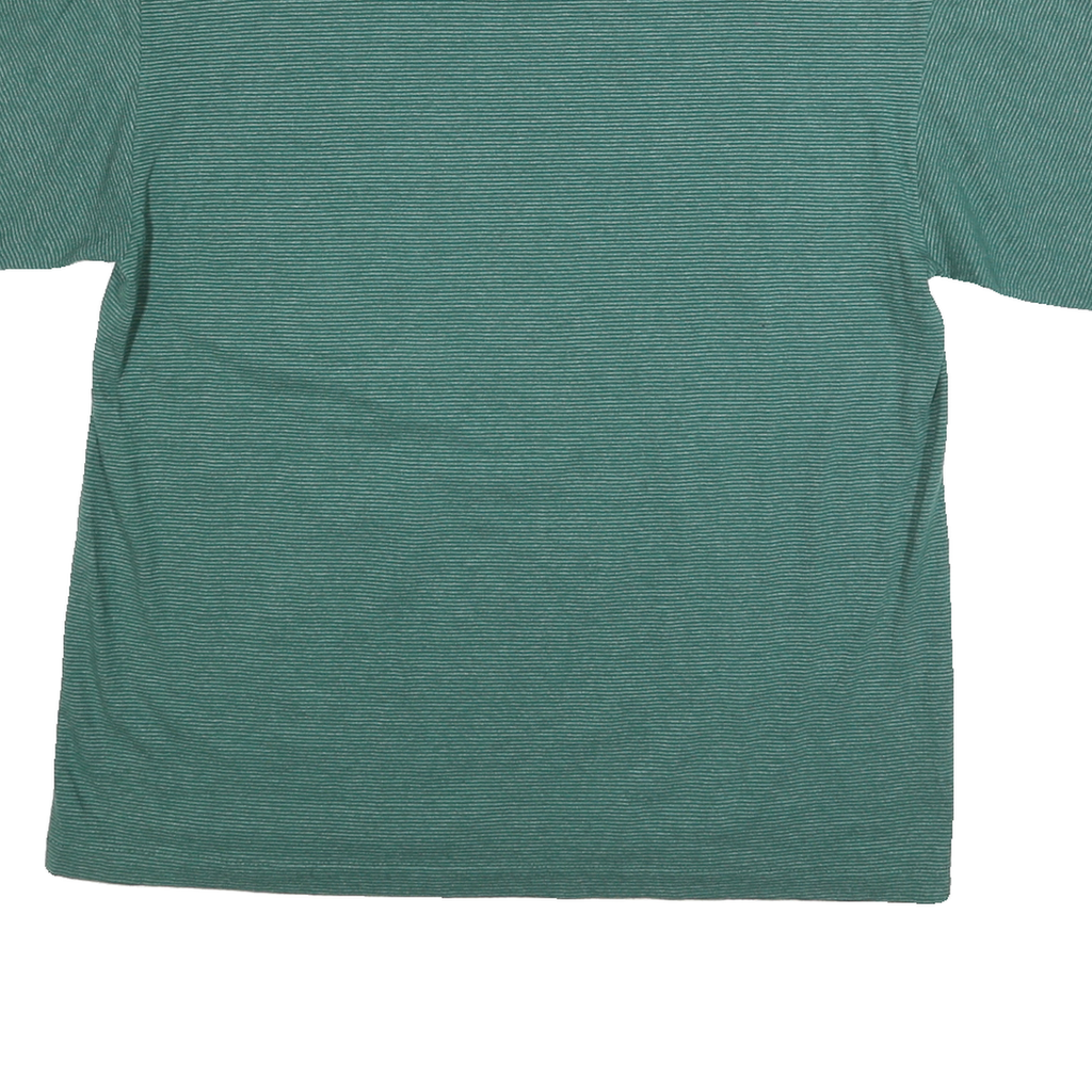 TEEJAYS Mens Green Graphic T-Shirt L Short Sleeve Crew Neck Cotton Blend Jersey