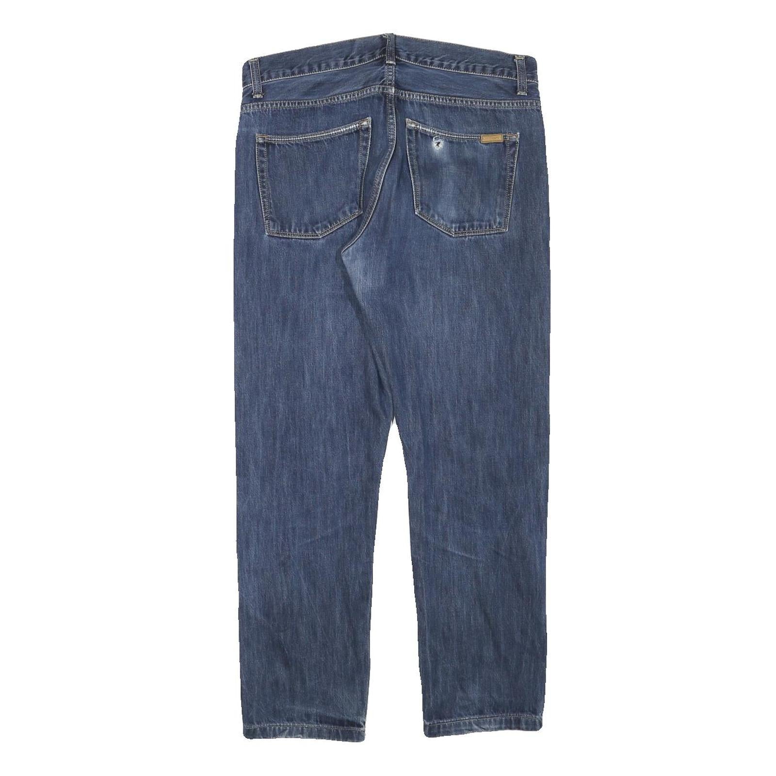 CARHARTT Mens Slim Blue Denim Regular Fit Zip Jeans W31 L26 Classic Casual Wear