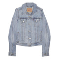 LEVI'S Womens Blue Denim Jacket XS Cotton Blend Classic Button Closure Stylish