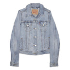LEVI'S Womens Blue Denim Jacket XS Cotton Blend Classic Button Closure Stylish