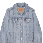 LEVI'S Womens Blue Denim Jacket XS Cotton Blend Classic Button Closure Stylish