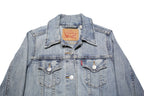 LEVI'S Womens Blue Denim Jacket XS Cotton Blend Classic Button Closure Stylish