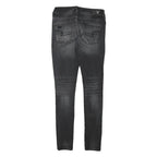 AMERICAN EAGLE Womens Slim Black Denim Stone Wash Jeans W26 L29 Distressed