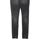 AMERICAN EAGLE Womens Slim Black Denim Stone Wash Jeans W26 L29 Distressed