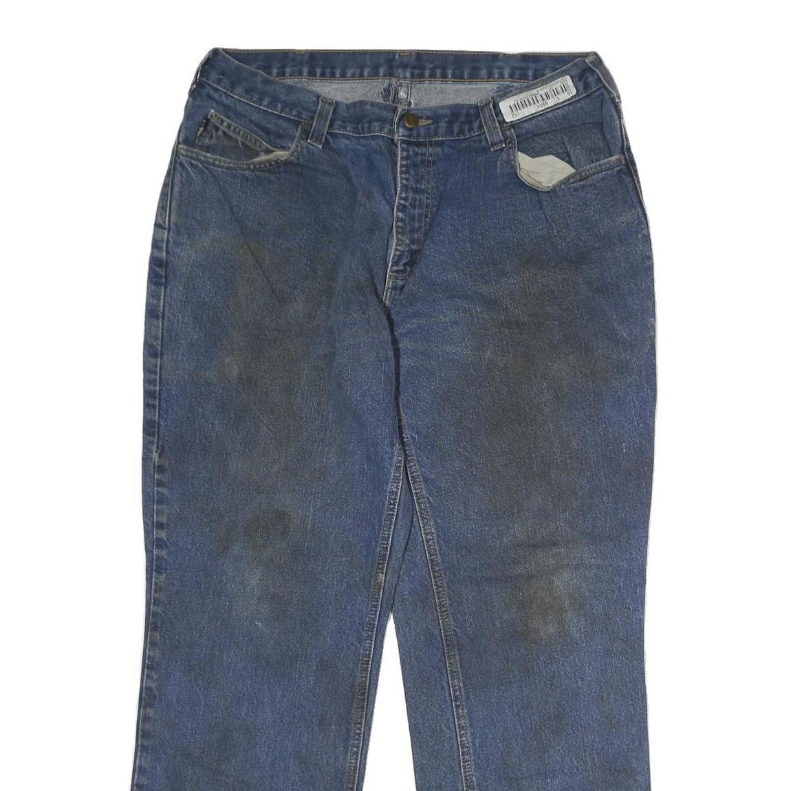 CARHARTT Mens Jeans Blue Regular Straight Denim Medium W32 L30 Workwear Zip