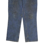 CARHARTT Mens Jeans Blue Regular Straight Denim Medium W32 L30 Workwear Zip