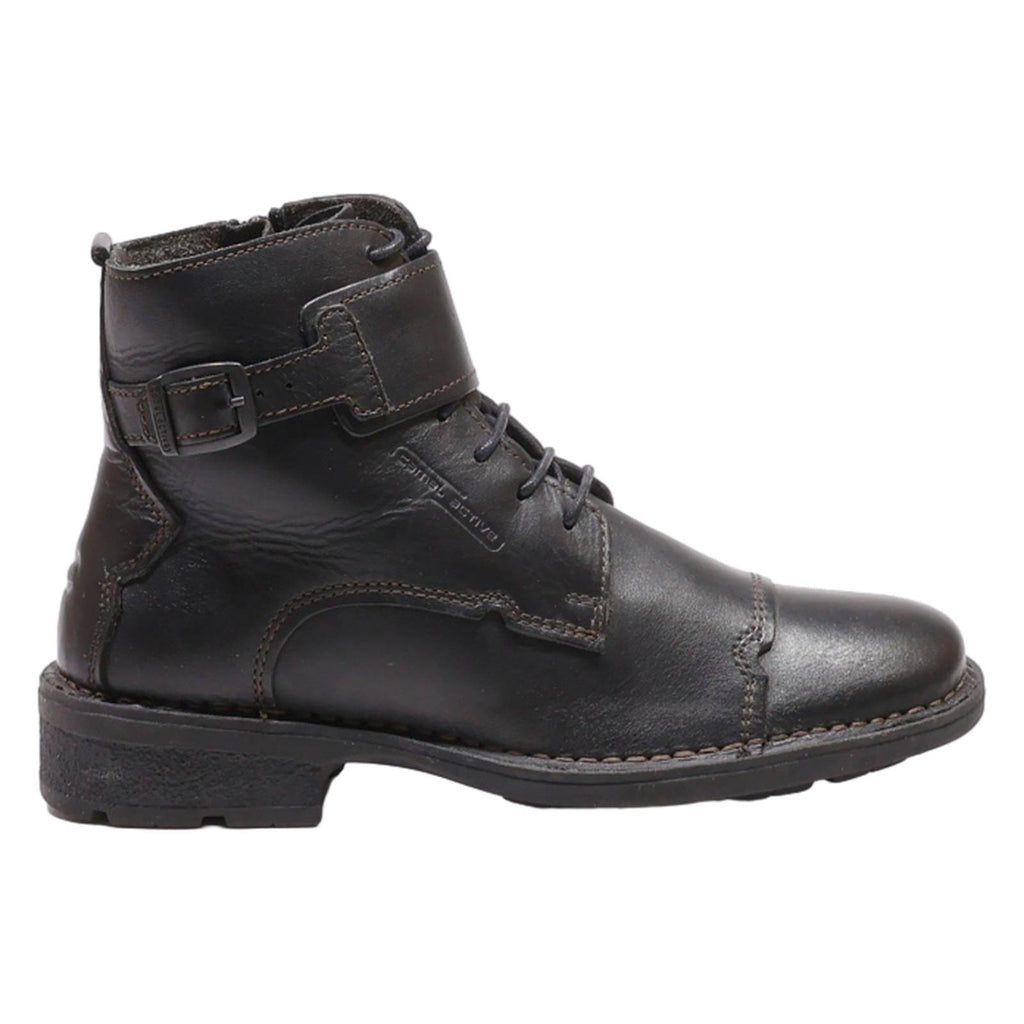 CAMEL ACTIVE Lace-Up Boots Black Leather Womens UK 4.5
