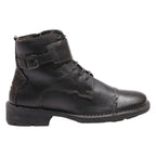 CAMEL ACTIVE Lace-Up Boots Black Leather Womens UK 4.5