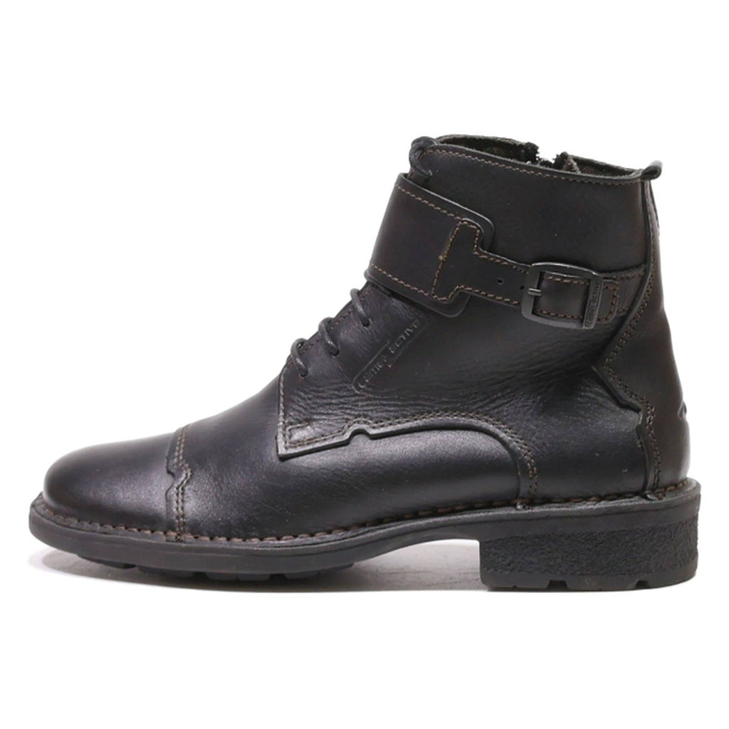 CAMEL ACTIVE Lace-Up Boots Black Leather Womens UK 4.5