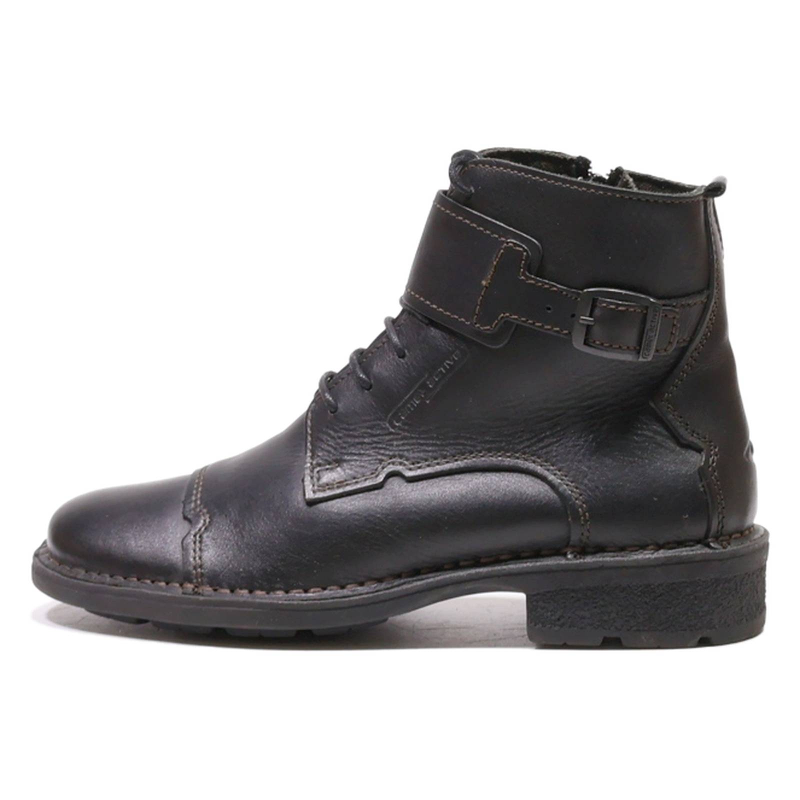 CAMEL ACTIVE Lace-Up Boots Black Leather Womens UK 4.5