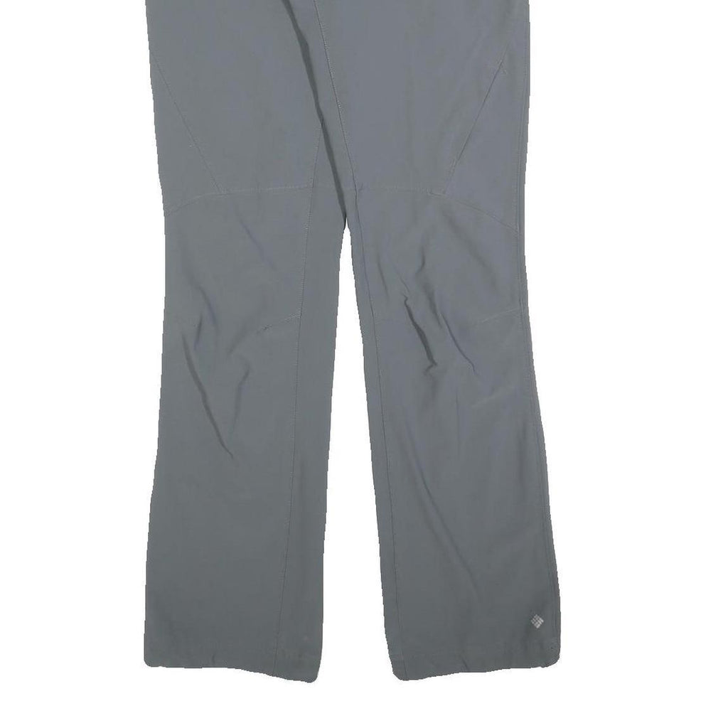 COLUMBIA Womens Polyester Grey Regular Straight Trousers W30 L32 Outdoor Hiking