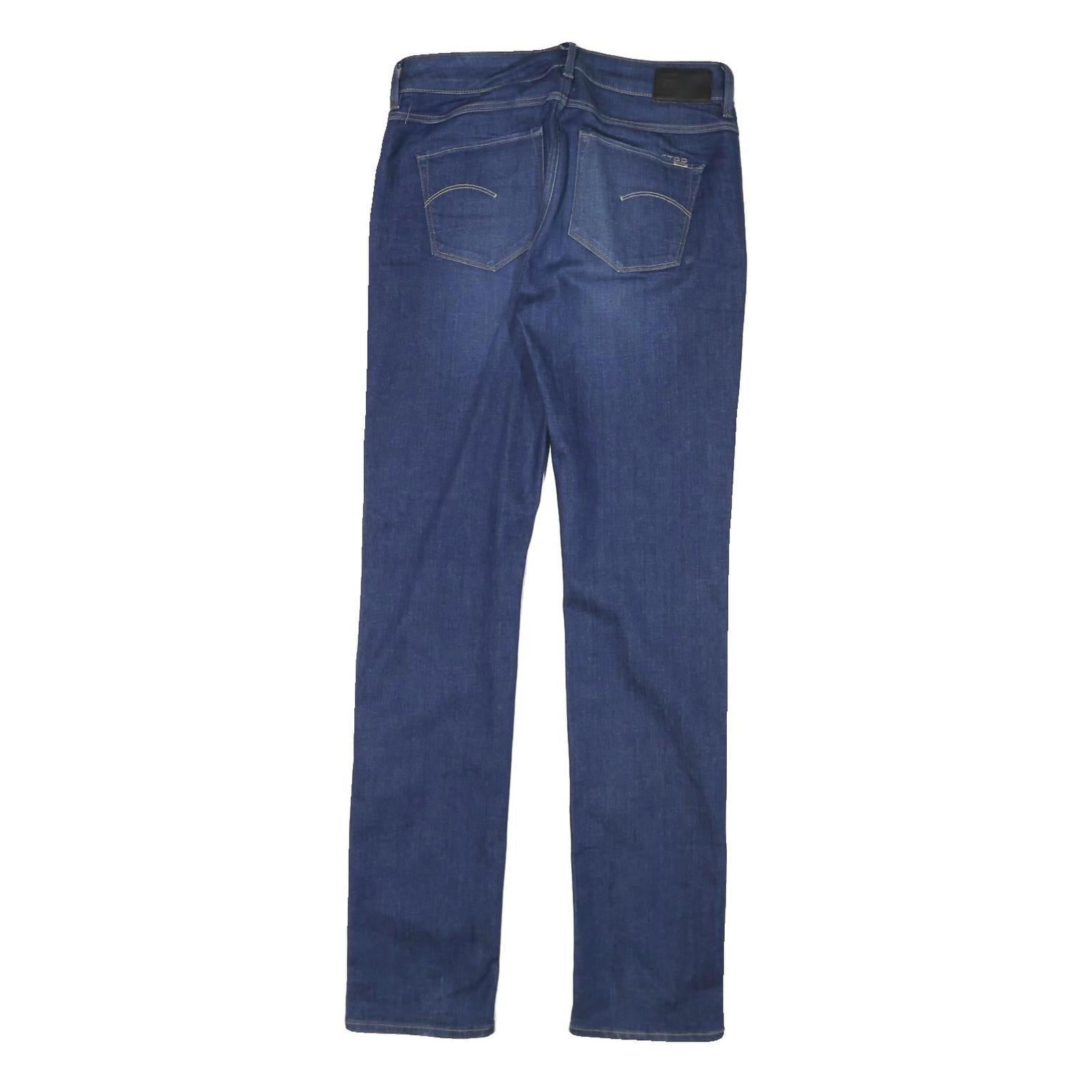 G-STAR Womens Jeans Blue Relaxed Straight Denim Medium W28 L31 Classic Fit Zip