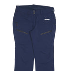 SHERPA Womens Polyester Blend Navy Regular Leg Trousers W34 L30 Outdoor Zip