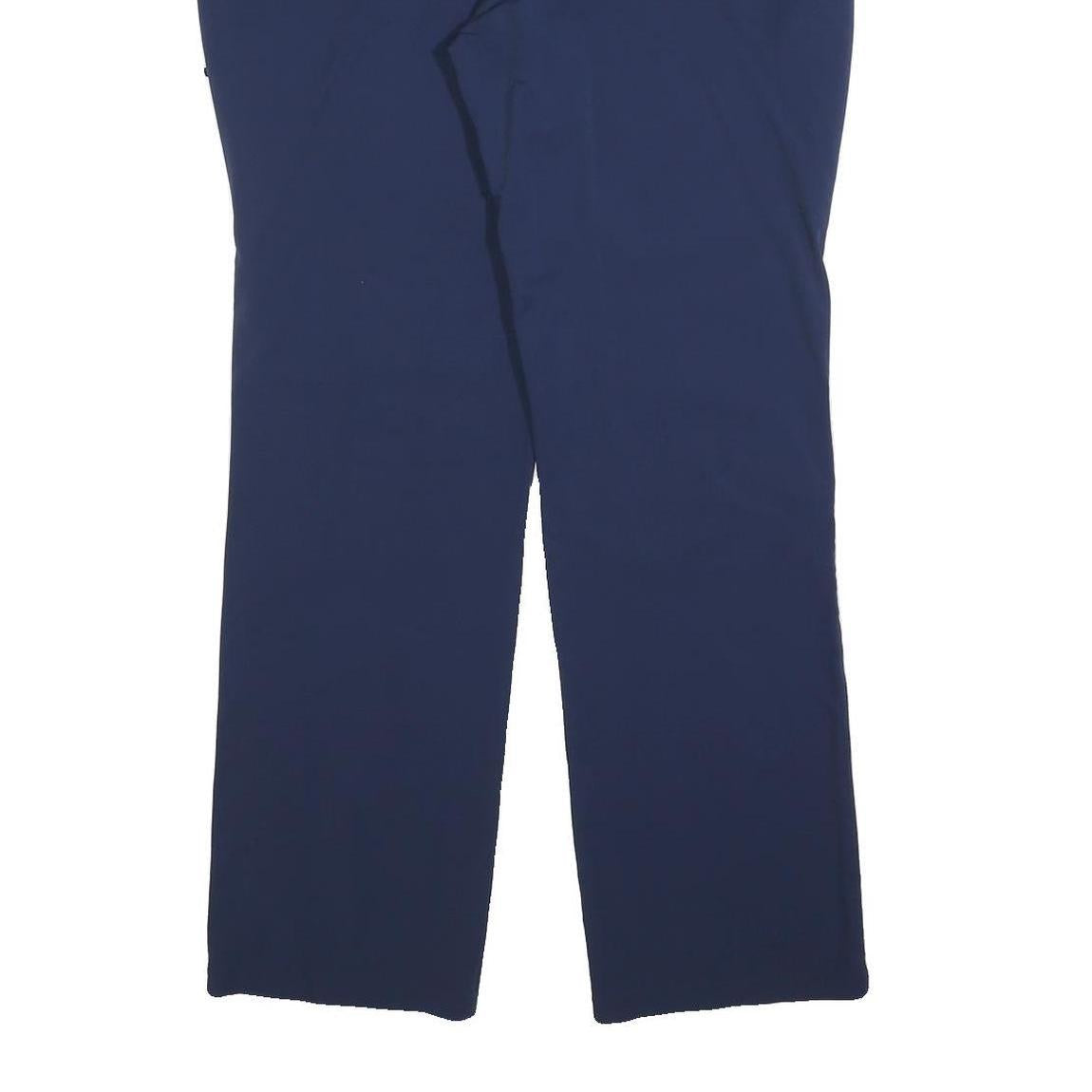 SHERPA Womens Polyester Blend Navy Regular Leg Trousers W34 L30 Outdoor Zip