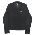 THE NORTH FACE Womens Black Plain Pullover Jumper Quarter Zip XS Outdoor