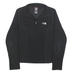THE NORTH FACE Womens Black Plain Pullover Jumper Quarter Zip XS Outdoor