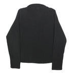 THE NORTH FACE Womens Black Plain Pullover Jumper Quarter Zip XS Outdoor