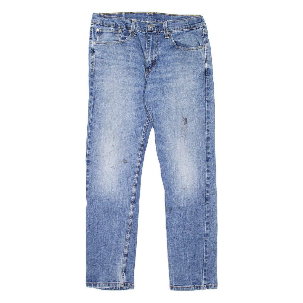 LEVI'S 502 Jeans Mens Blue Regular Tapered Stone Wash W31 L30