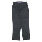 DICKIES Mens Cotton Blend Black Regular Straight Trousers W30 L30 Workwear Zip