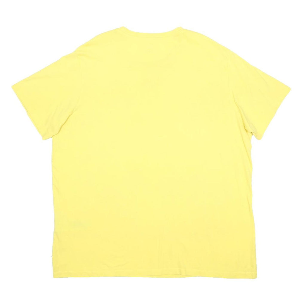 LEVI'S Mens Yellow Pink Graphic T-Shirt XL Short Sleeve Crew Neck Cotton
