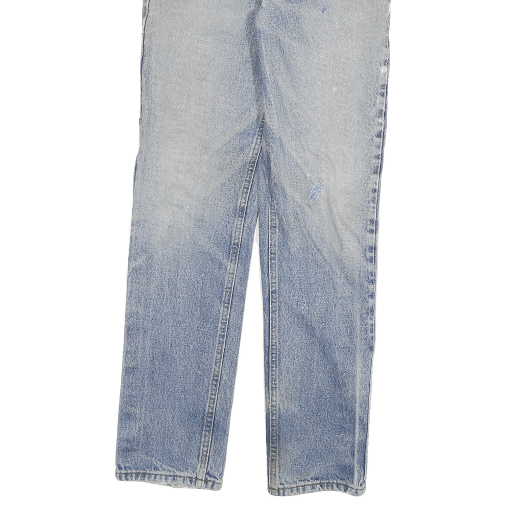 CARHARTT Mens Jeans Blue Regular Straight Denim Medium W28 L32 Zip Cotton Blend