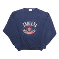 CRABLE SPORTSWEAR Mens Blue Indiana Hoosiers Crew Neck L Cotton Sweatshirt
