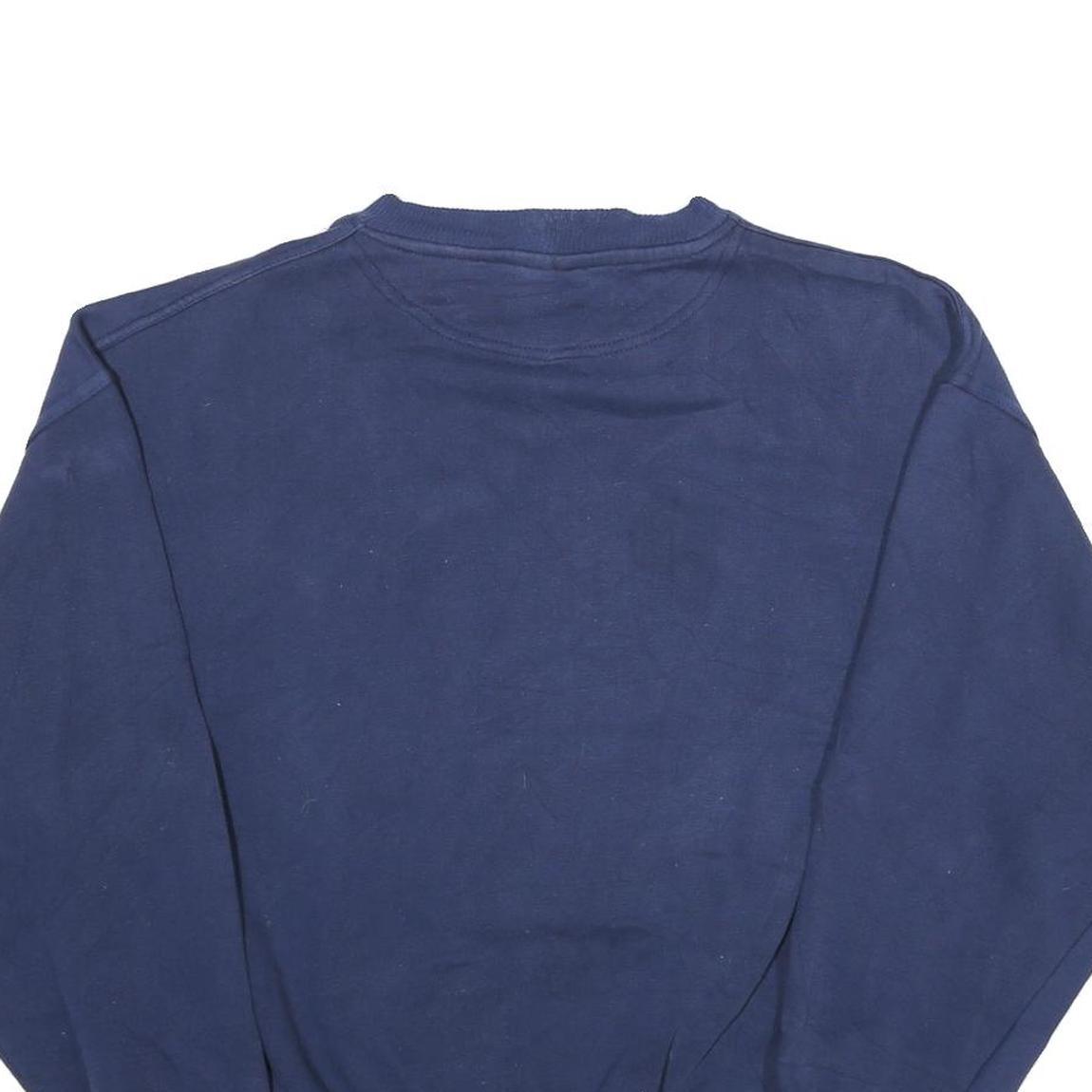 CRABLE SPORTSWEAR Mens Blue Indiana Hoosiers Crew Neck L Cotton Sweatshirt