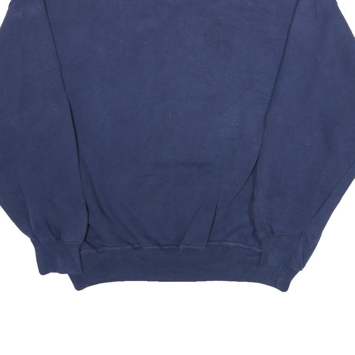 CRABLE SPORTSWEAR Mens Blue Indiana Hoosiers Crew Neck L Cotton Sweatshirt