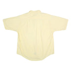 NAUTICA Mens Yellow Cotton Shirt XL Casual Button-Down Short Sleeve Summer