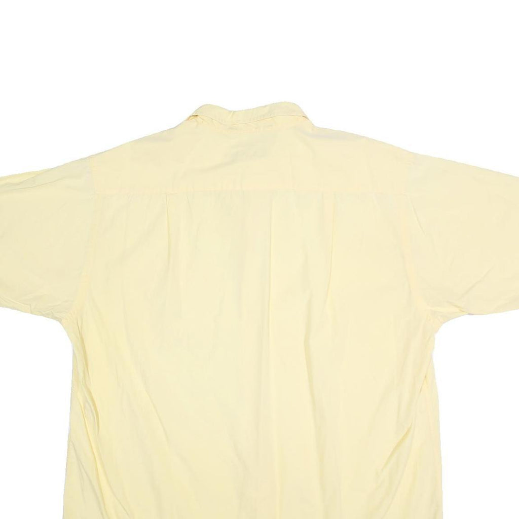 NAUTICA Mens Yellow Cotton Shirt XL Casual Button-Down Short Sleeve Summer