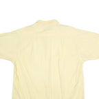 NAUTICA Mens Yellow Cotton Shirt XL Casual Button-Down Short Sleeve Summer