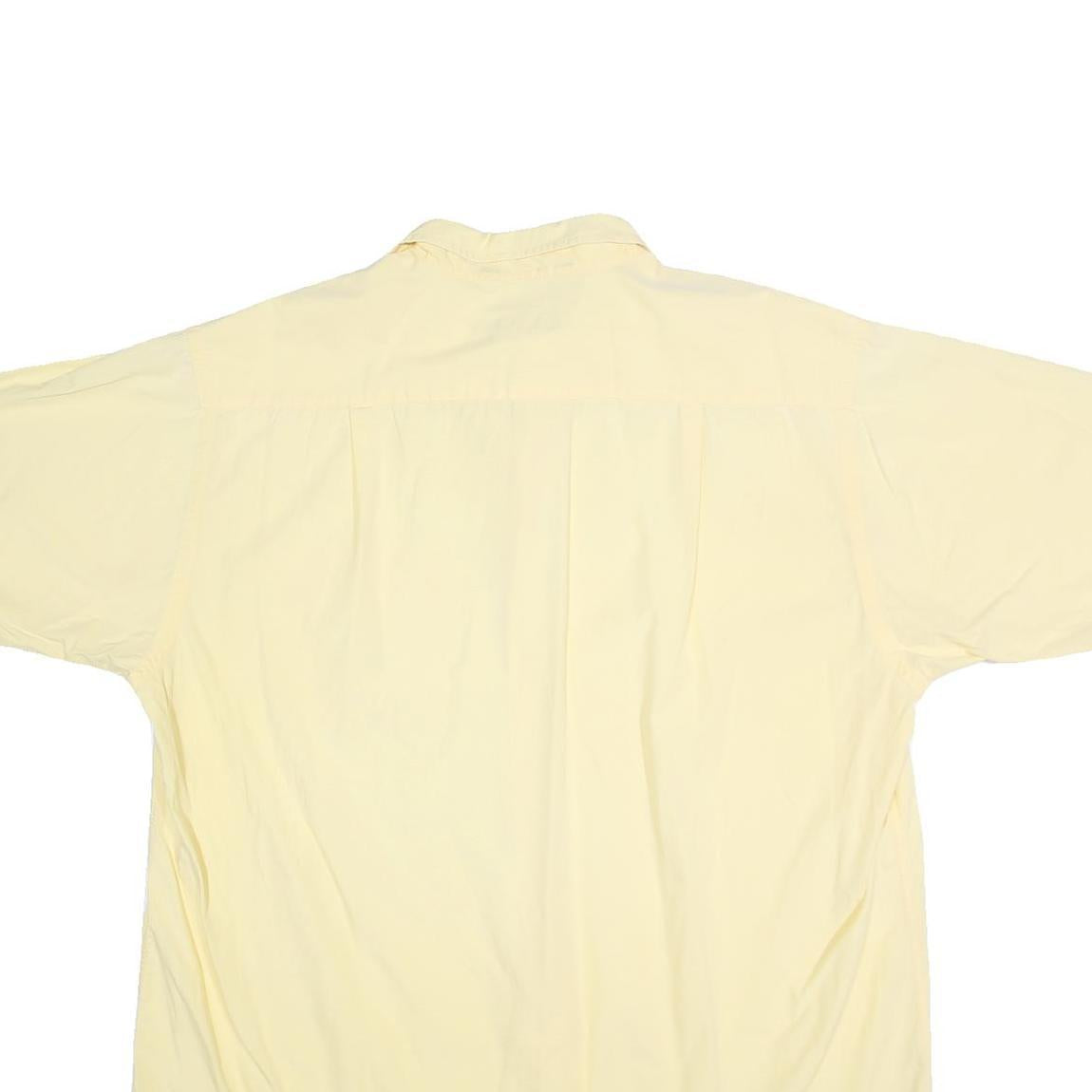 NAUTICA Mens Yellow Cotton Shirt XL Casual Button-Down Short Sleeve Summer