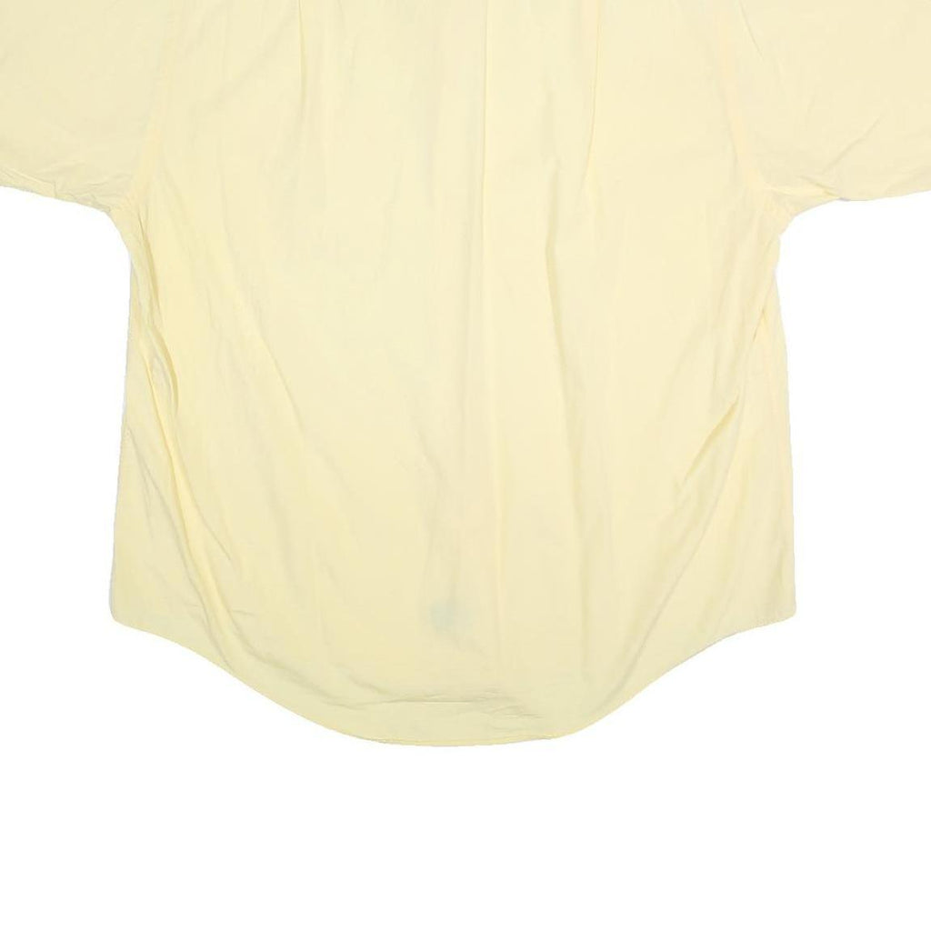 NAUTICA Mens Yellow Cotton Shirt XL Casual Button-Down Short Sleeve Summer