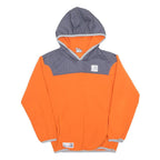 NIKE Boys Orange & Grey Hoodie L Polyester Casual Sports Jacket