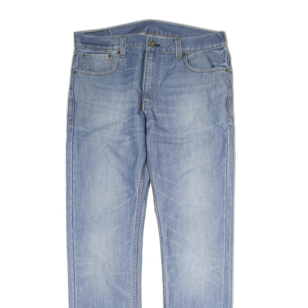 LEVI'S 511 Mens Jeans Blue Regular Slim Denim Light W36 L34 Stylish Authentic