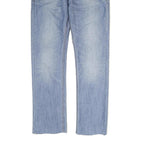 LEVI'S 511 Mens Jeans Blue Regular Slim Denim Light W36 L34 Stylish Authentic