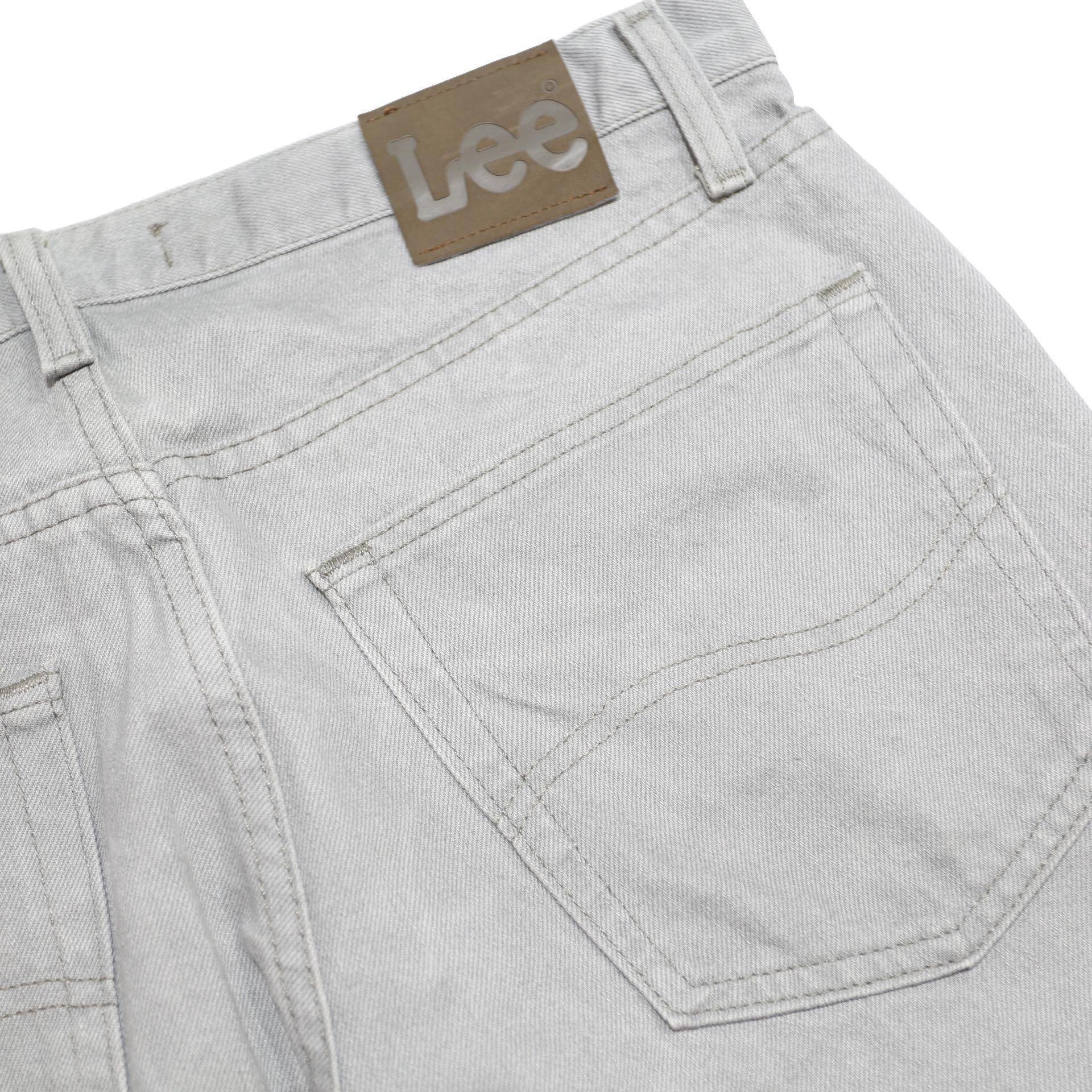 LEE Mens Regular Fit Blue Jeans Cotton W32 L30 Classic Zip Closure