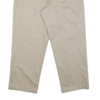 DOCKERS Mens Cotton Blend Beige Regular Straight Trousers W34 L26 Classic Casual