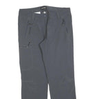 SCHOFFEL Womens Polyester Blend Grey Regular Fit Straight Leg Trousers W30 L28