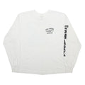 HEF-T Mens White USS Shark XL Long Sleeve Crew Neck Graphic Print Cotton Blend