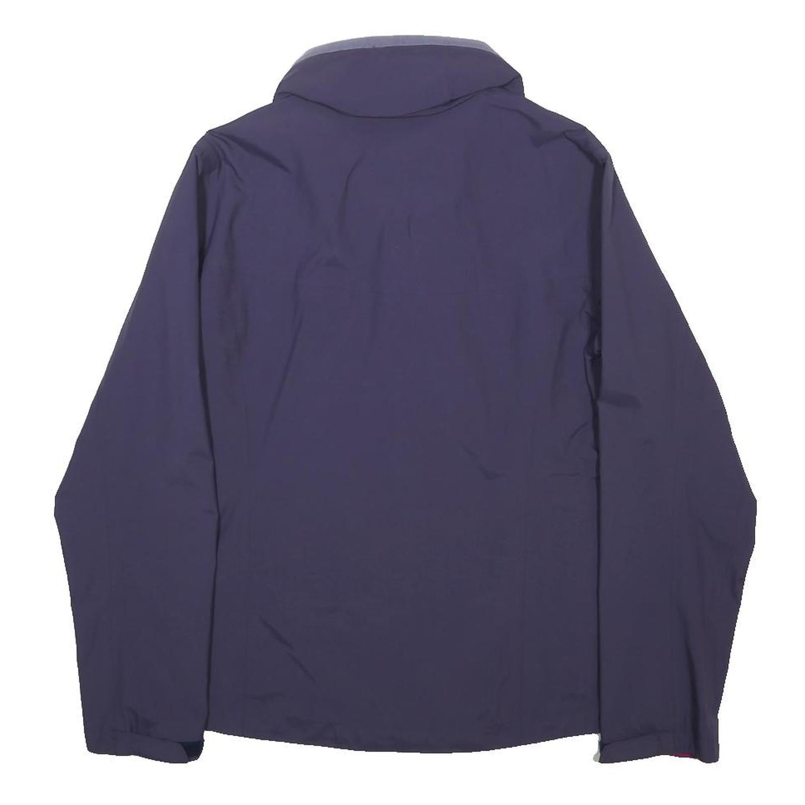 SALOMON Womens Purple Outdoor Jacket M Synthetic Woven Plain Zip Pockets