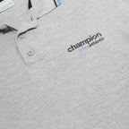 CHAMPION Mens Grey Polo Shirt XL Cotton Blend Athletic Short Sleeve Basic