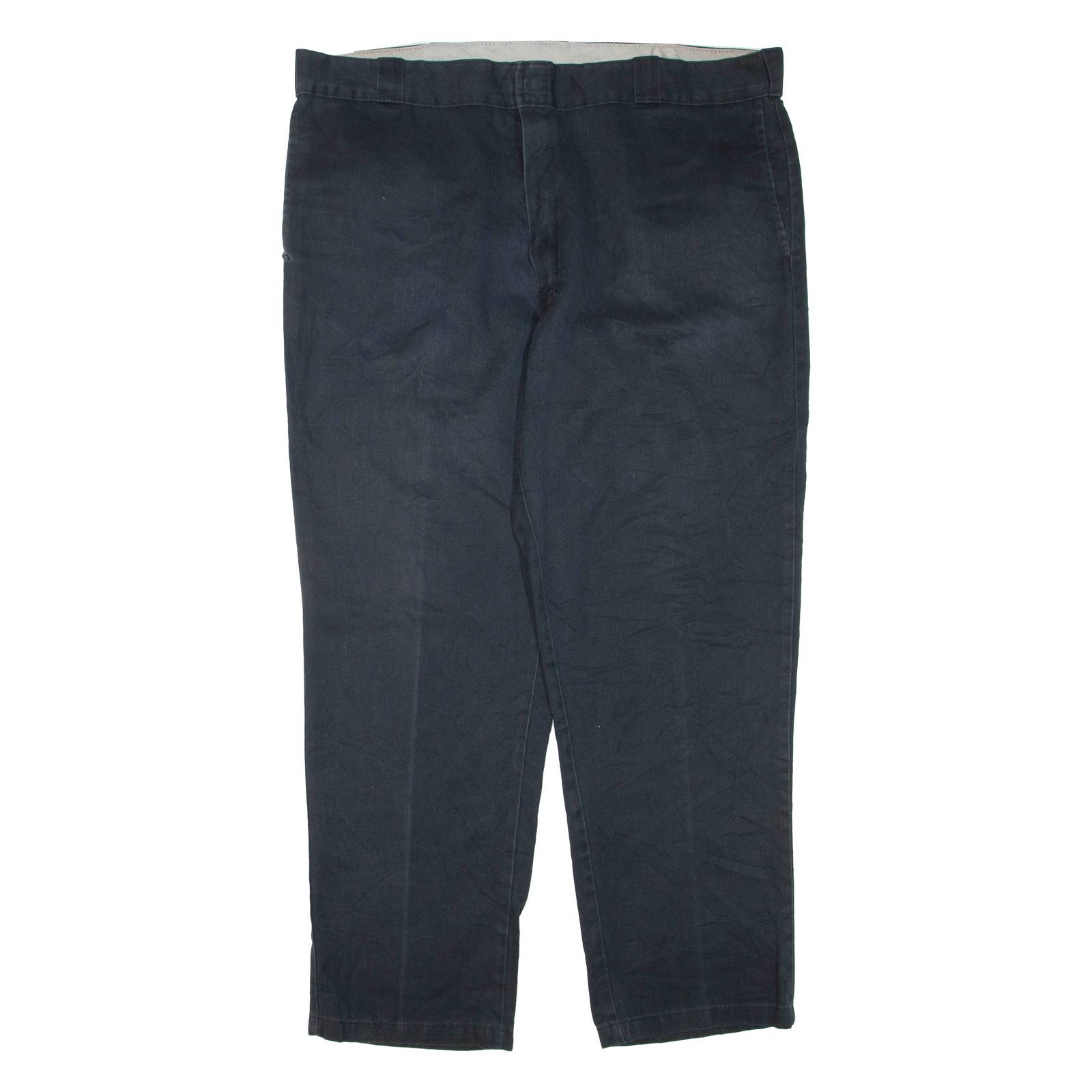 DICKIES Mens Trousers Black Regular Tapered W44 L32