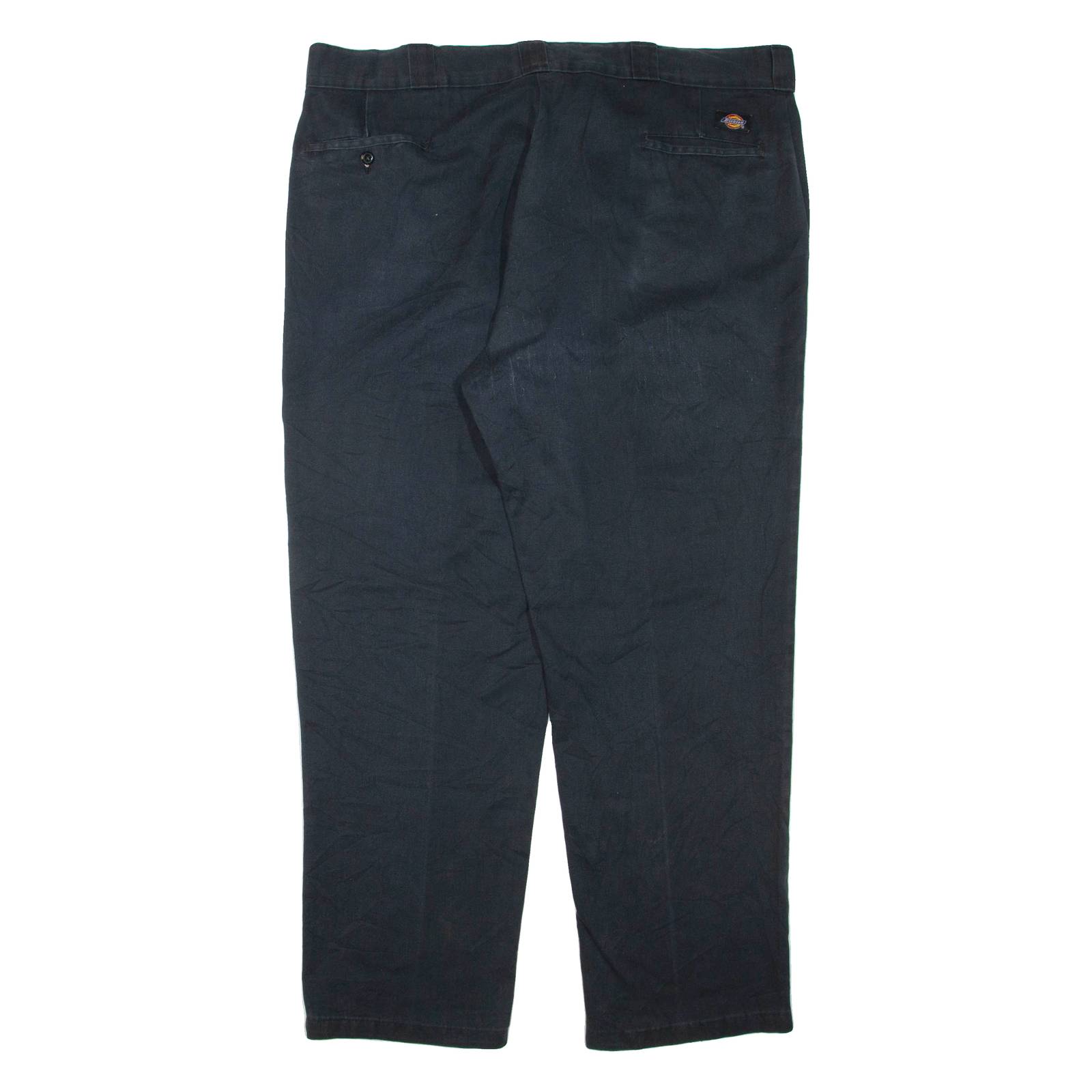 DICKIES Mens Trousers Black Regular Tapered W44 L32