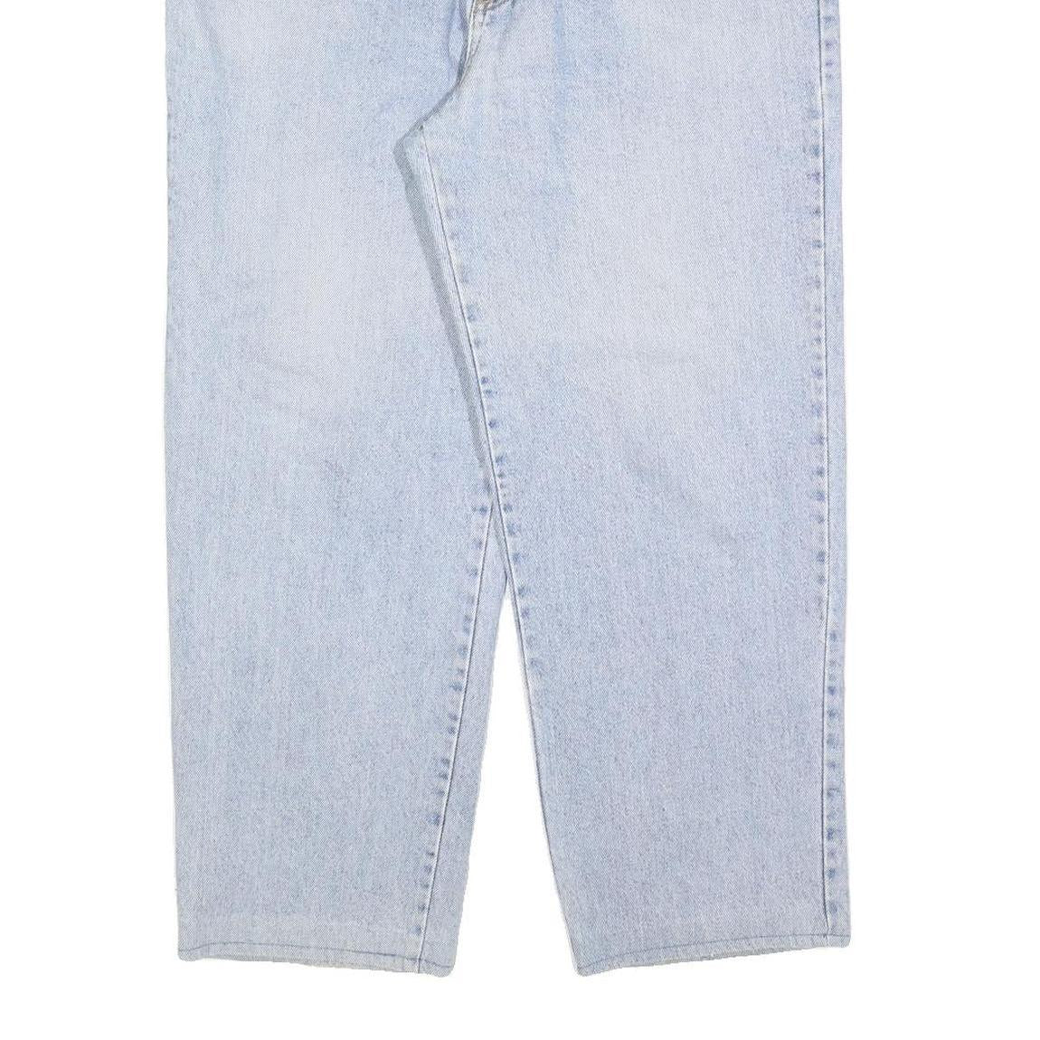 WAMPUM Womens Jeans Blue Regular Straight Denim Light W32 L27 Classic Fit