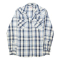 LEVI'S Mens Blue & Grey Check Shirt S Cotton Casual Western Button Shirt