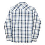 LEVI'S Mens Blue & Grey Check Shirt S Cotton Casual Western Button Shirt
