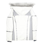 HELLY HANSEN Womens White & Grey Ski Jacket M Polyester Zip Hooded Casual Winter