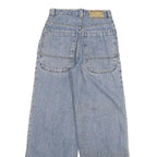 JINZHIGE Womens Jeans Blue Loose Straight Denim Medium W24 L29 Wide Leg Casual