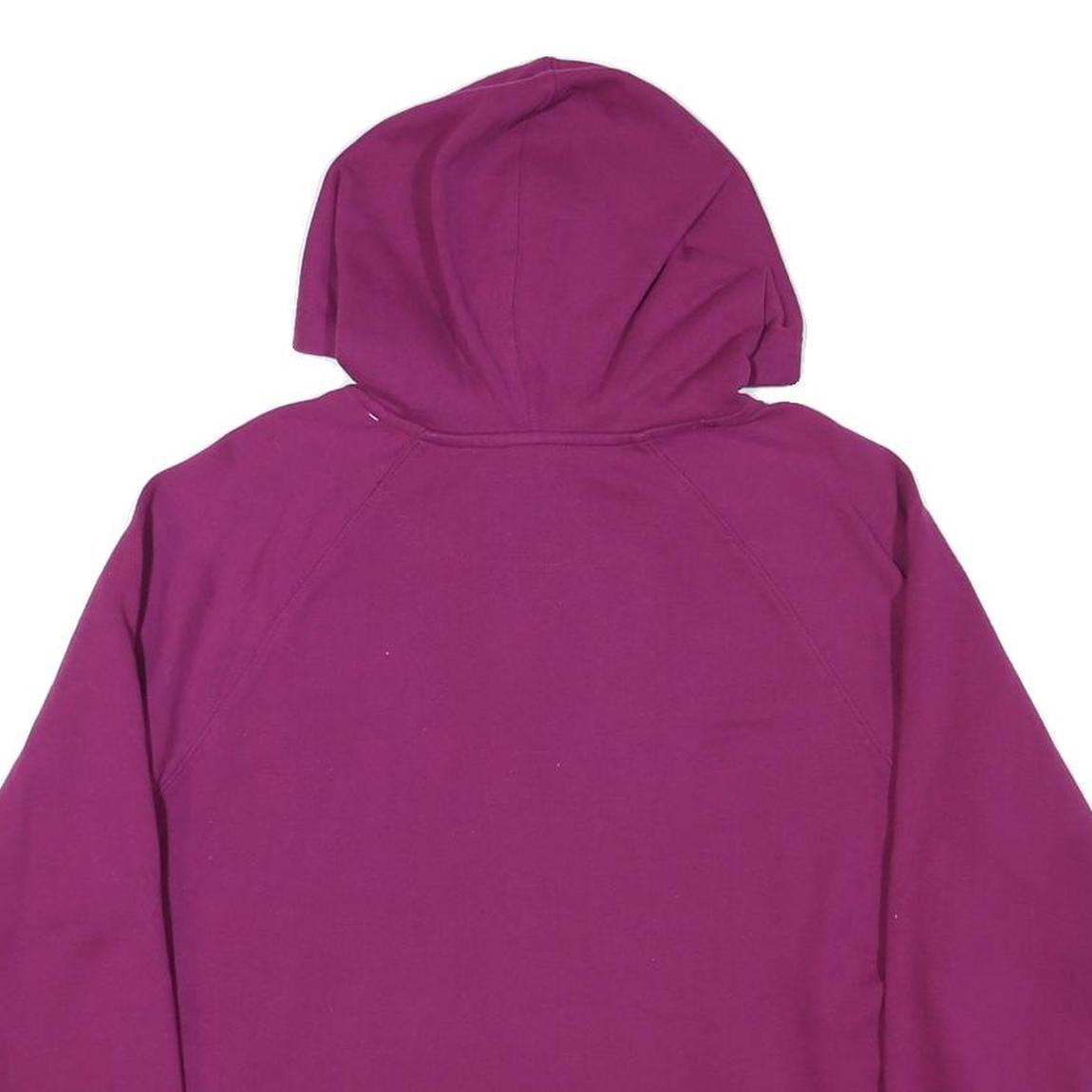 CHAMPION Womens Purple Hoodie L Cotton Blend Pullover Comfort Casual